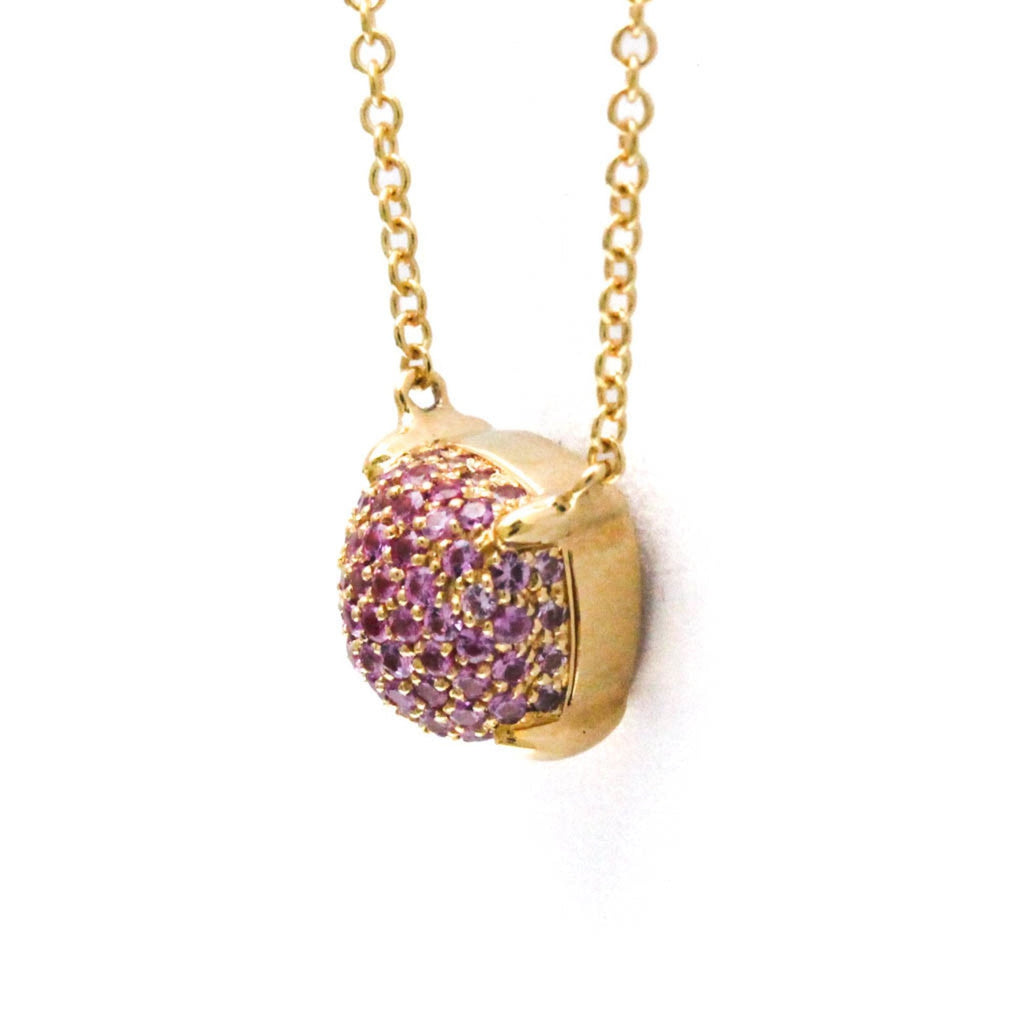 Sugar Stacks Pendant Necklace Gold with Sapphire