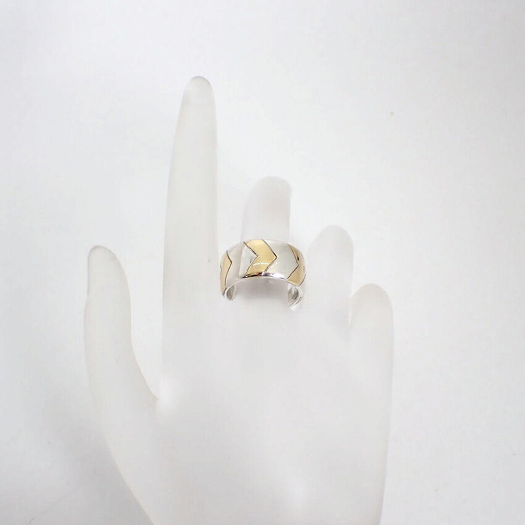 Ring Sterling Silver and 18K Yellow Gold