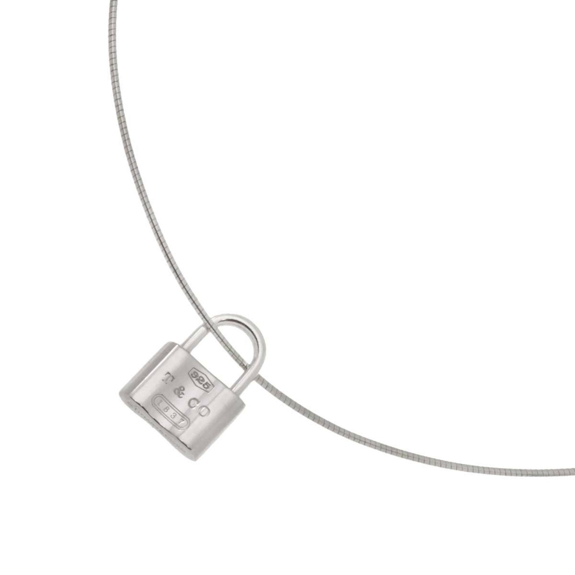 1837 Cadena Lock Pendant Necklace Sterling Silver