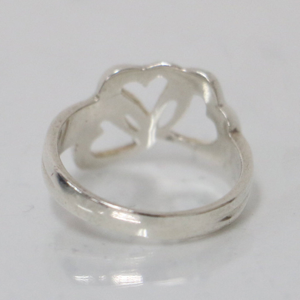 Triple Heart Ring Sterling Silver