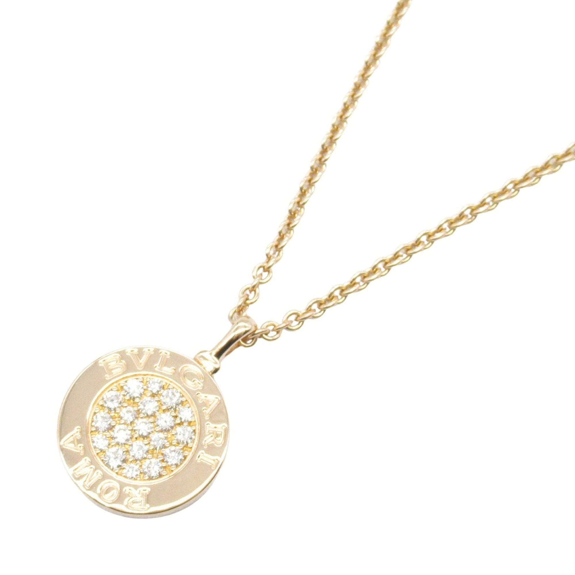 Pendant Necklace 18K Rose Gold with Diamond and Onyx