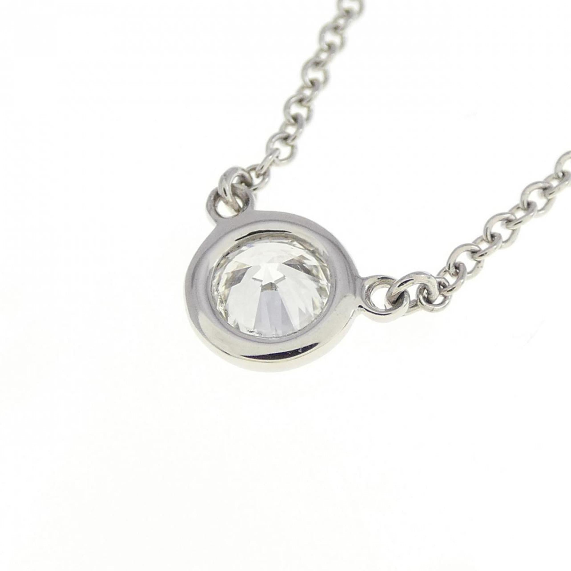 Elsa Peretti Diamonds By The Yard Pendant Necklace Platinum and Diamond