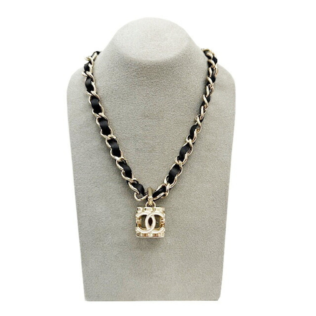 CC Logo Pendant Necklace Metal