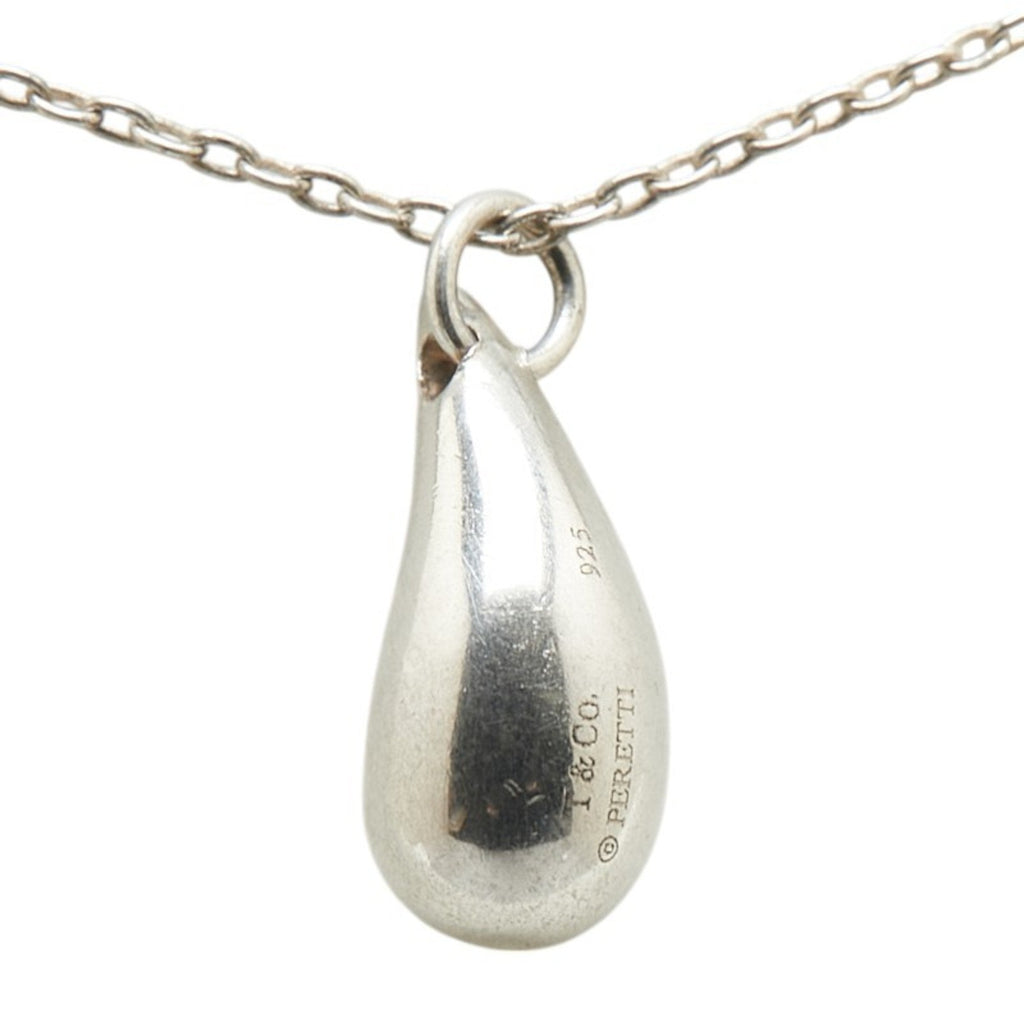 Teardrop Pendant Necklace Sterling Silver