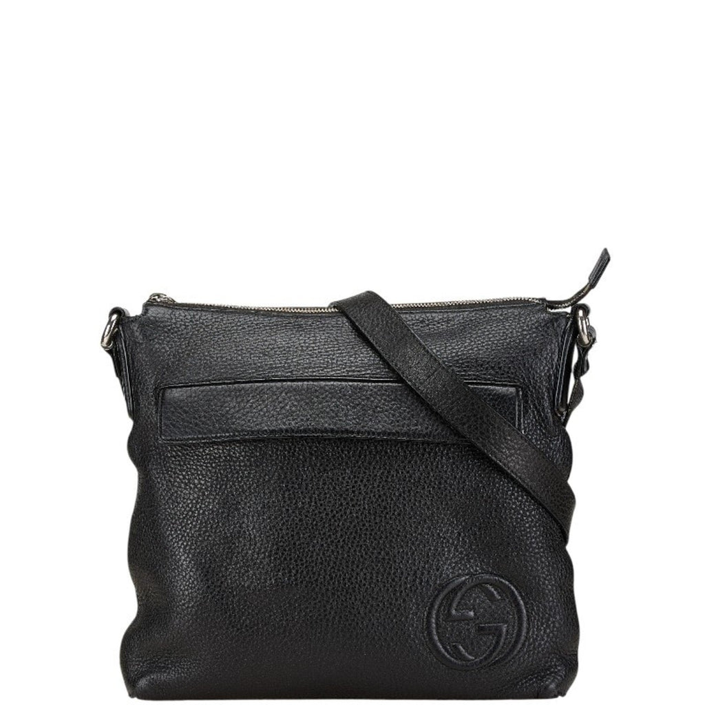 Soho Front Pocket Messenger Bag Leather Medium