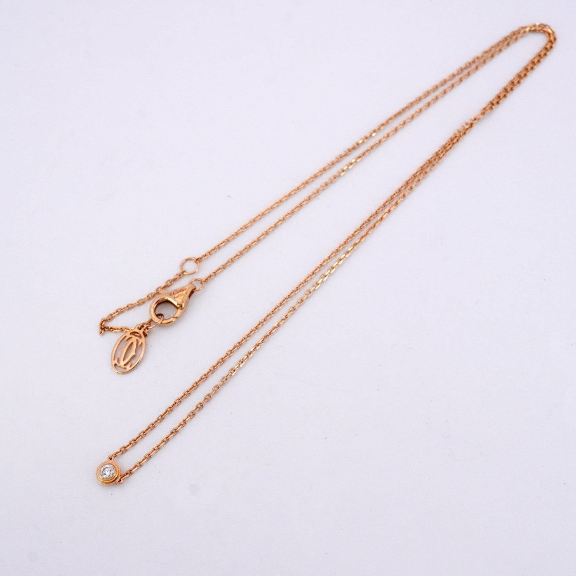 Amour XS Pendant Necklace 18K Rose Gold with Diamond