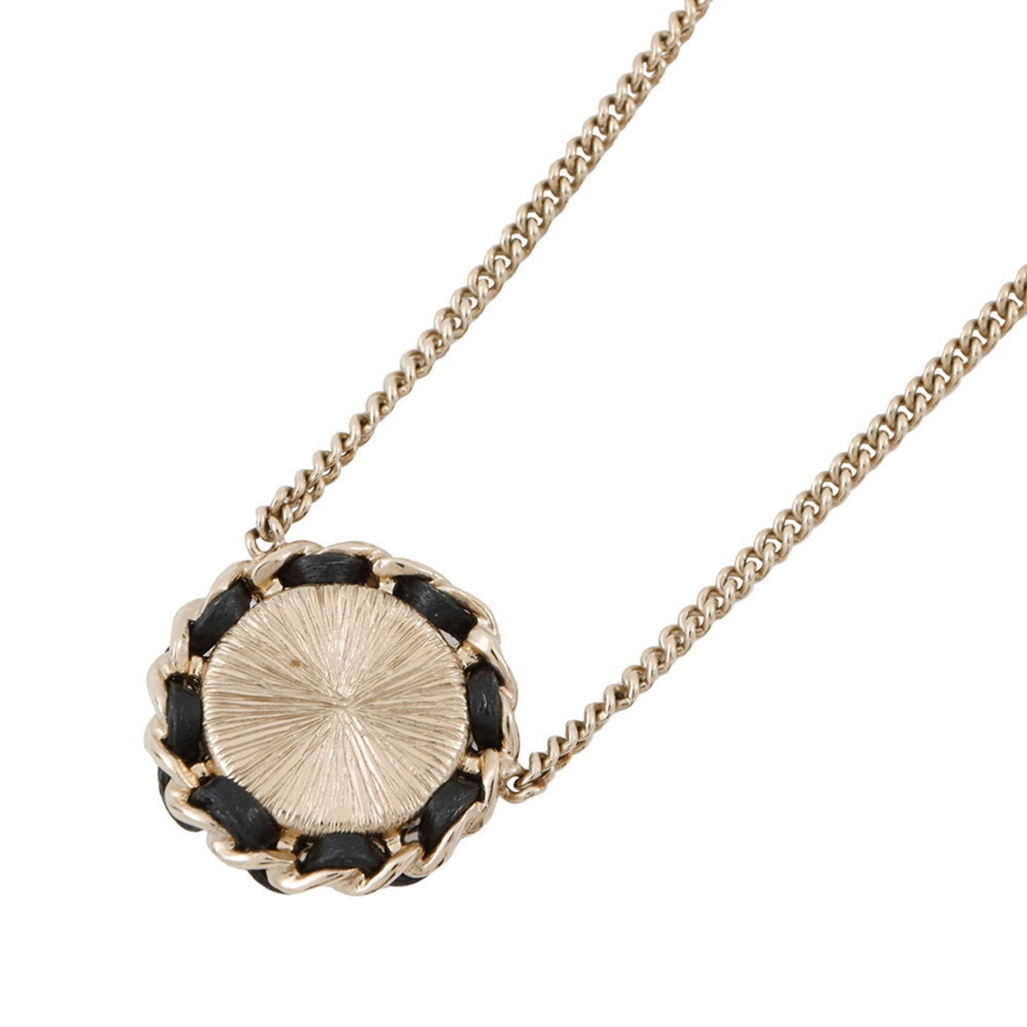 CC Logo Pendant Necklace Metal