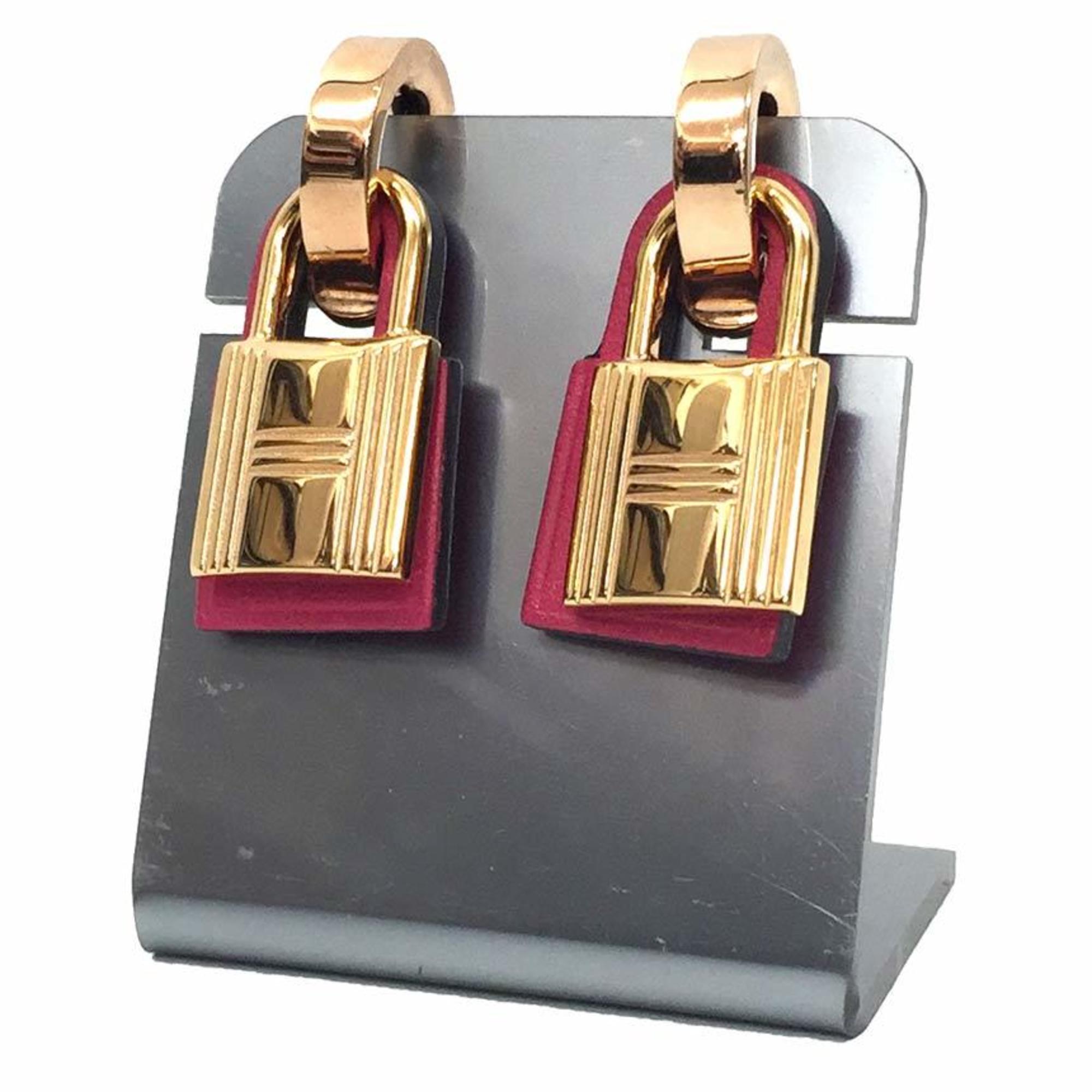 Earrings Swift Leather and Rose Gold