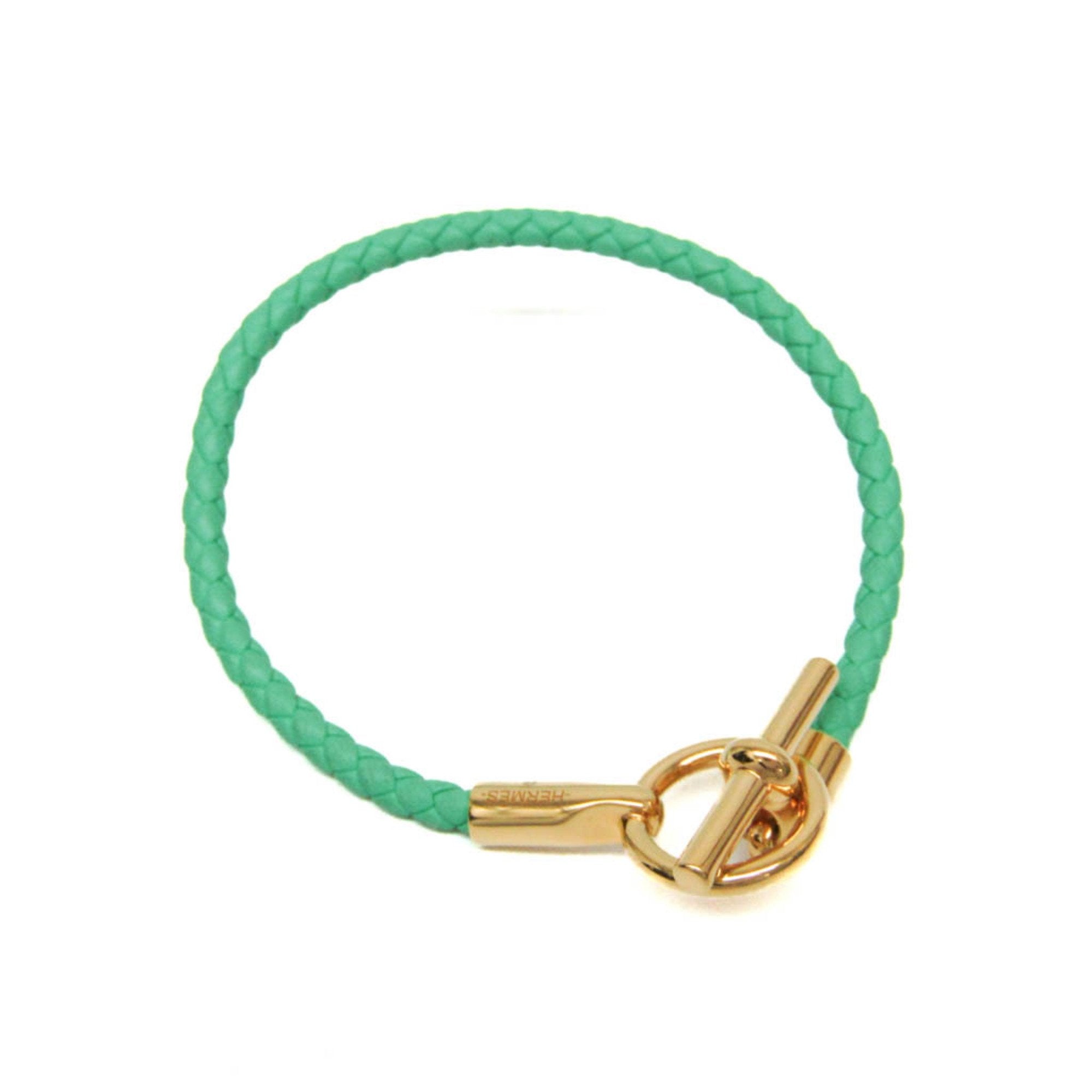 Bracelet Gold and Leather