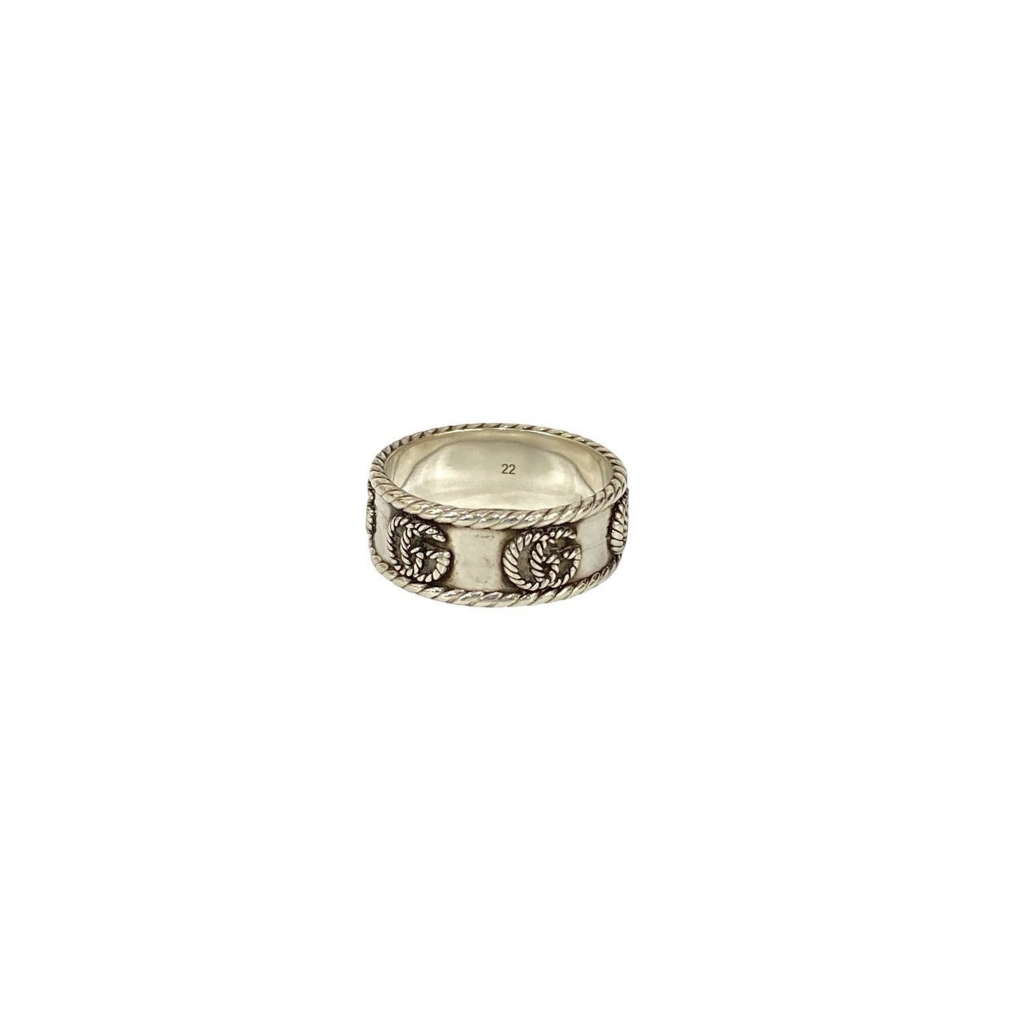 Double G Wide Ring Sterling Silver
