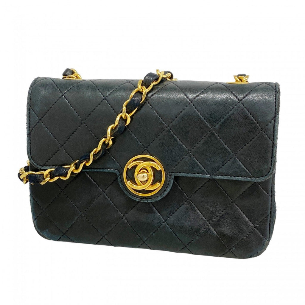 Vintage CC Chain Flap Bag Quilted Lambskin Mini
