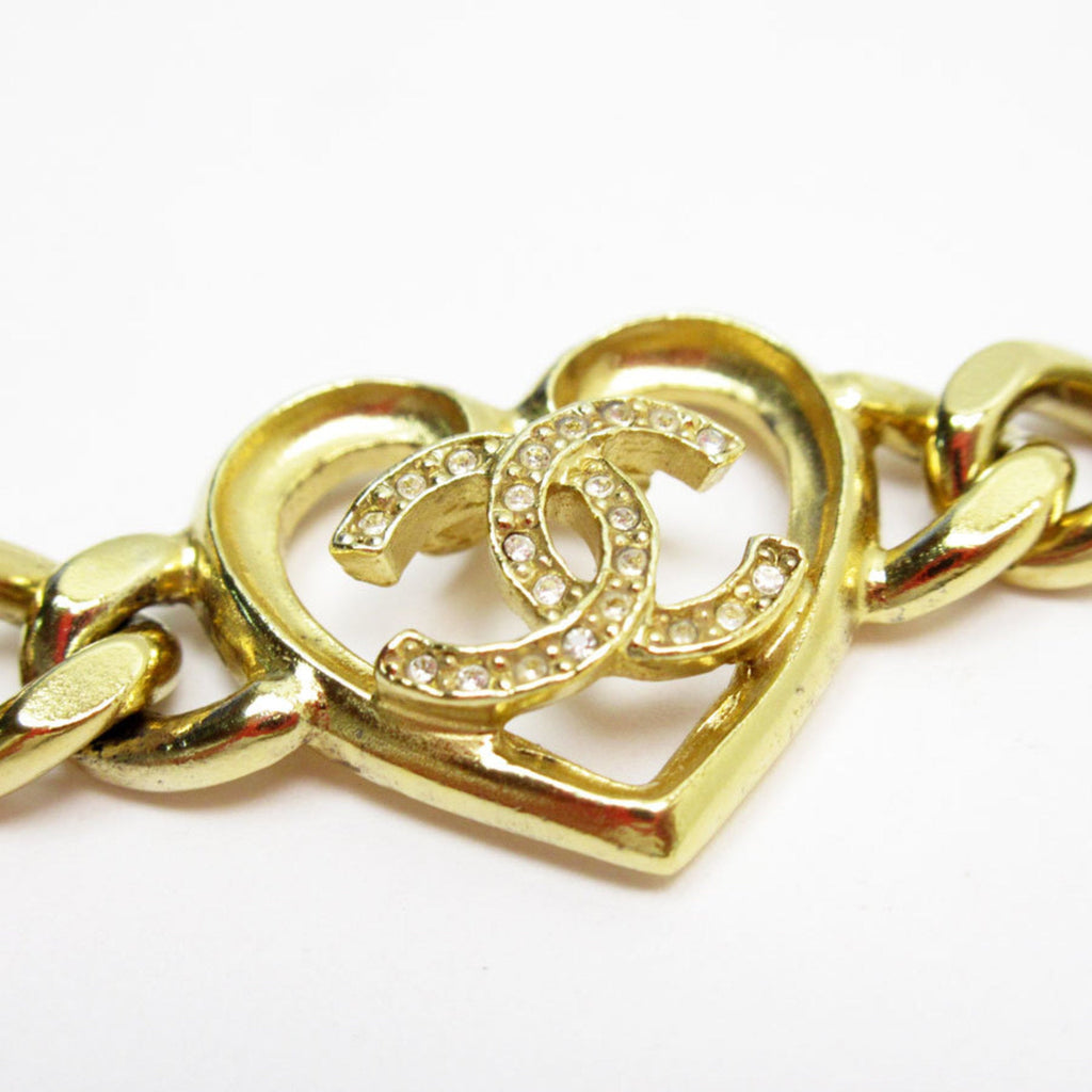CC Logo Pendant Necklace Gold-Tone Metal
