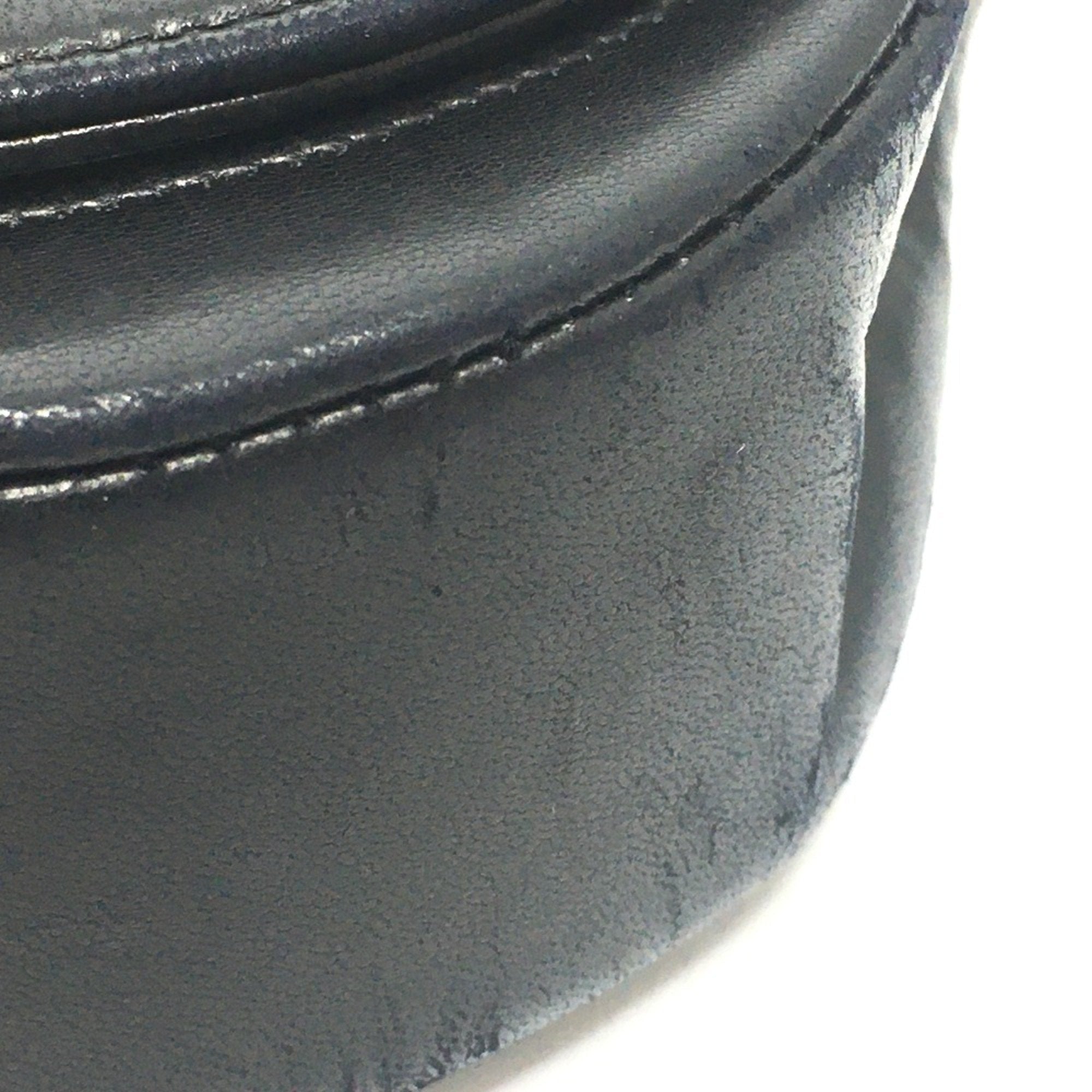 Vintage Crescent Flap Bag Horizontal Quilted Leather Medium