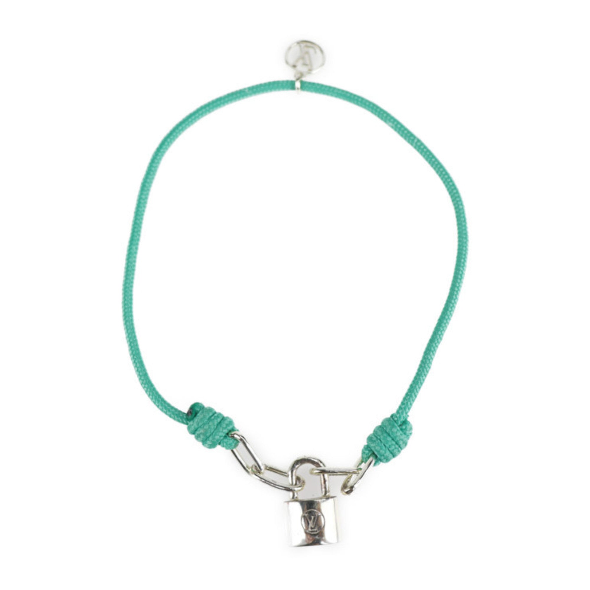Lockit Bracelet Sterling Silver Green Padlock