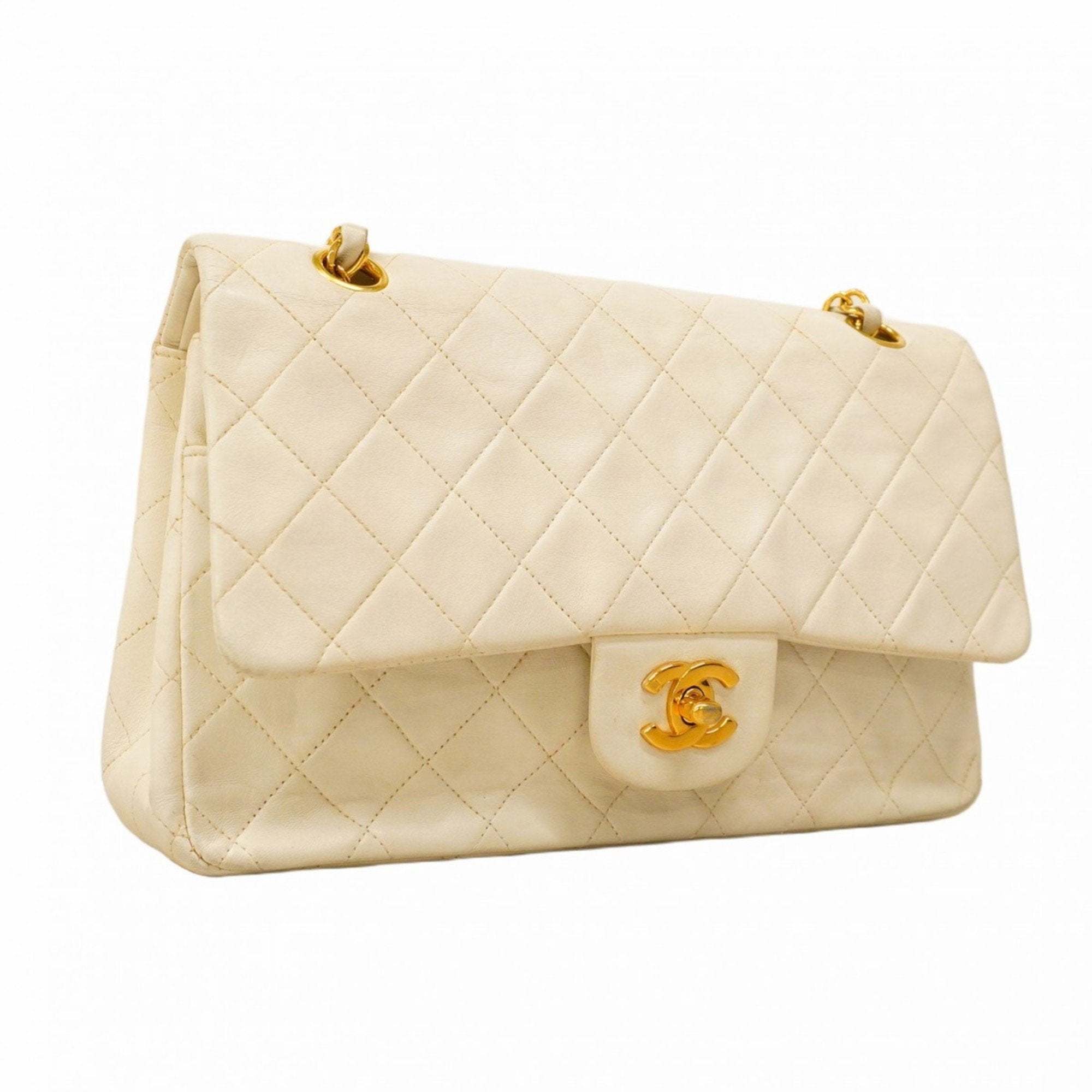 Vintage Classic Double Flap Bag Quilted Lambskin Medium