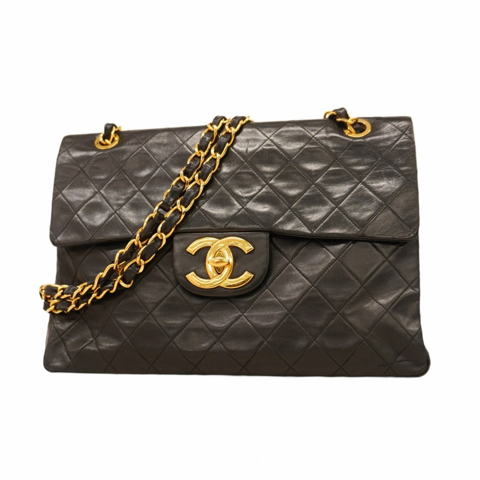 Vintage Classic Single Flap Bag Quilted Lambskin Maxi