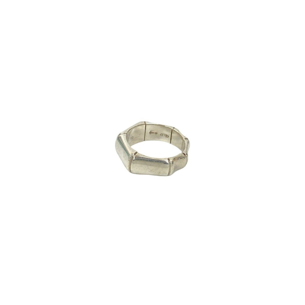 Bamboo Motif Ring Sterling Silver