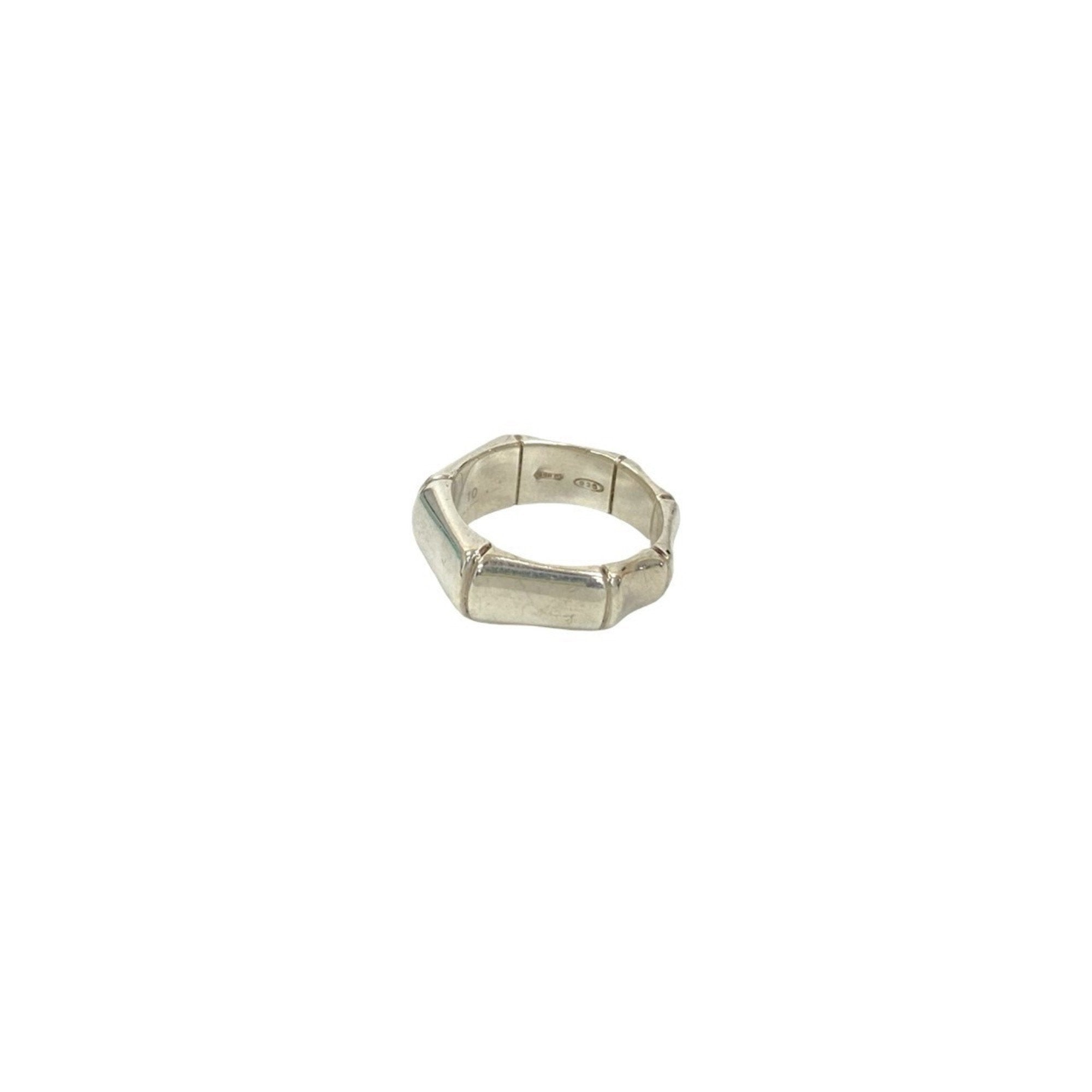Bamboo Motif Ring Sterling Silver