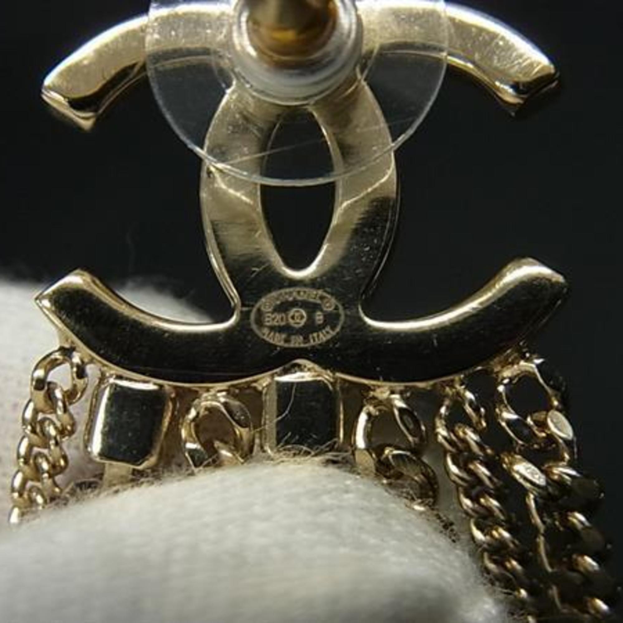 CC Logo Earrings Gold-Tone Metal Gold-Tone Metal