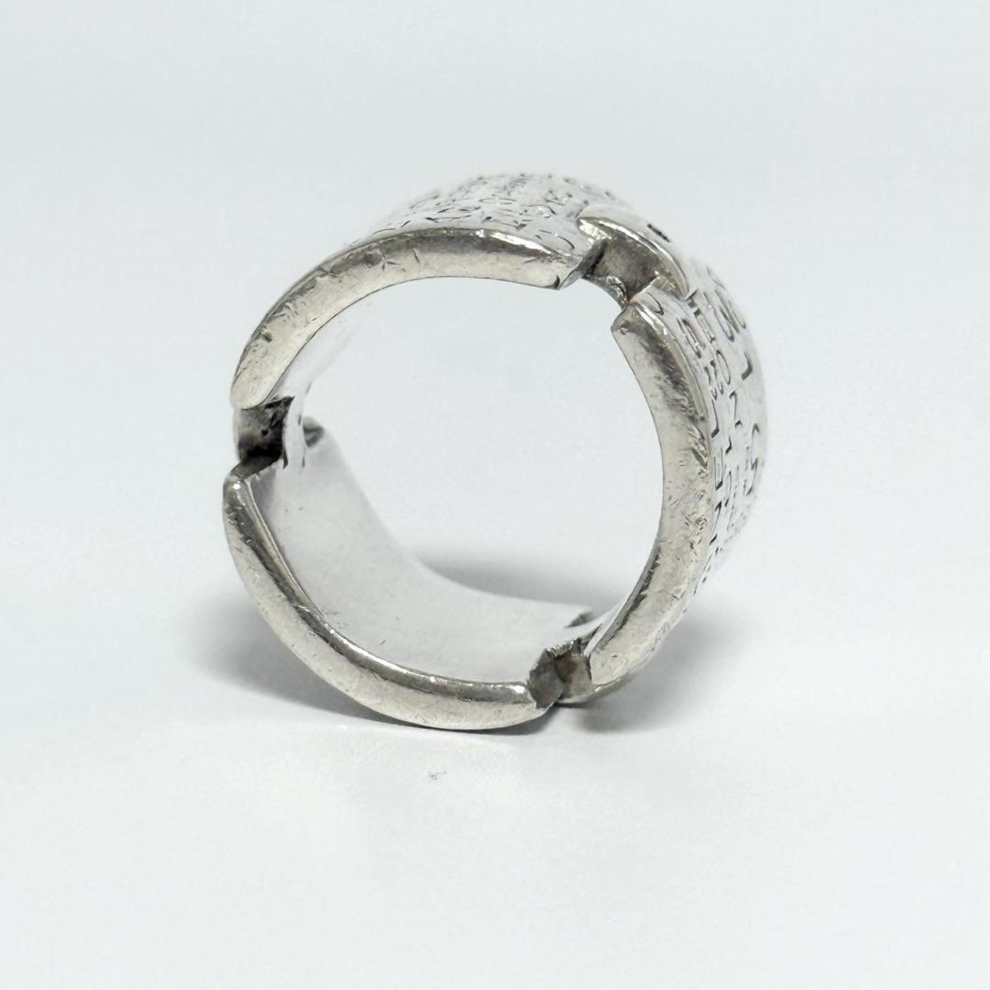 Vintage Bi-C Line Ring Sterling Silver