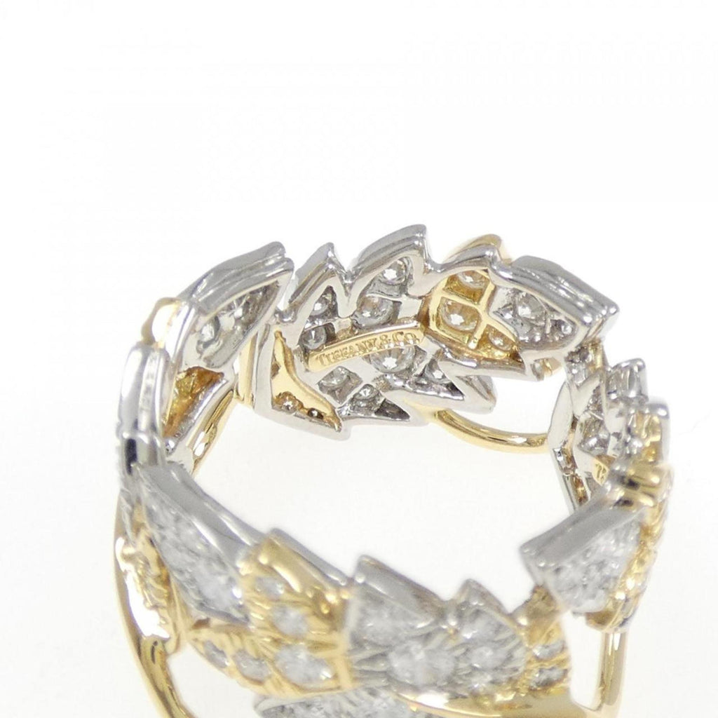 4 Leaves Ring Platinum and 18K Yellow Gold with Diamond