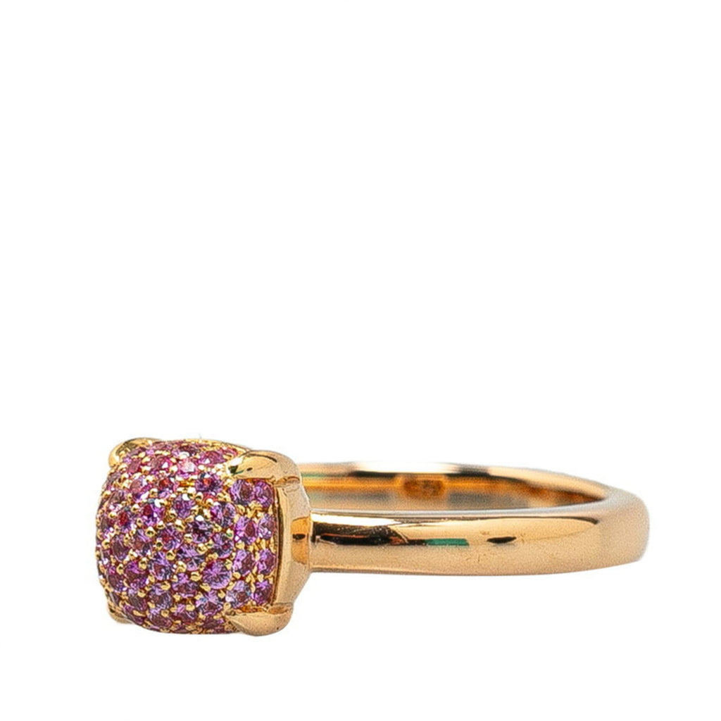 Band Ring 18K Rose Gold with Sapphire