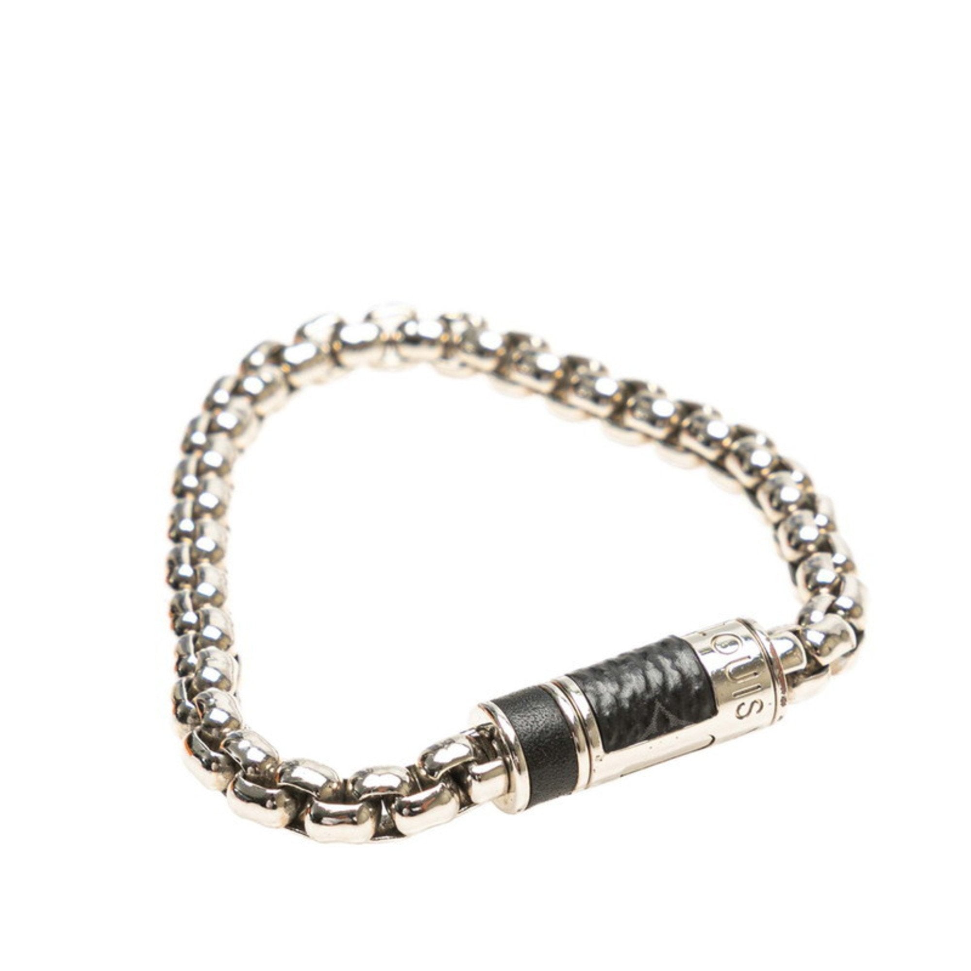 Monogram Eclipse Bracelet Metal Black and Silver