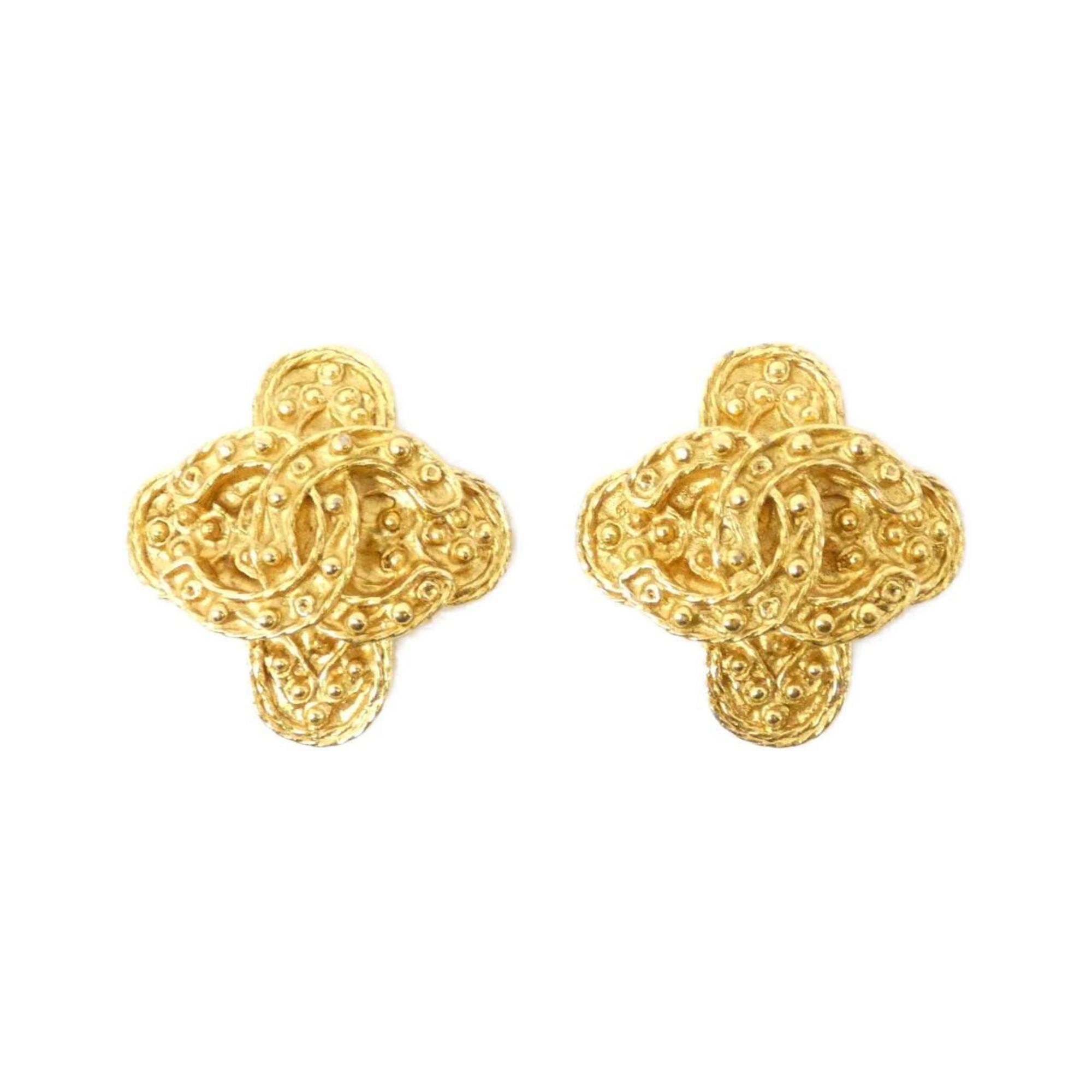 Clip-On Earrings Clip-On Gold-Tone Metal