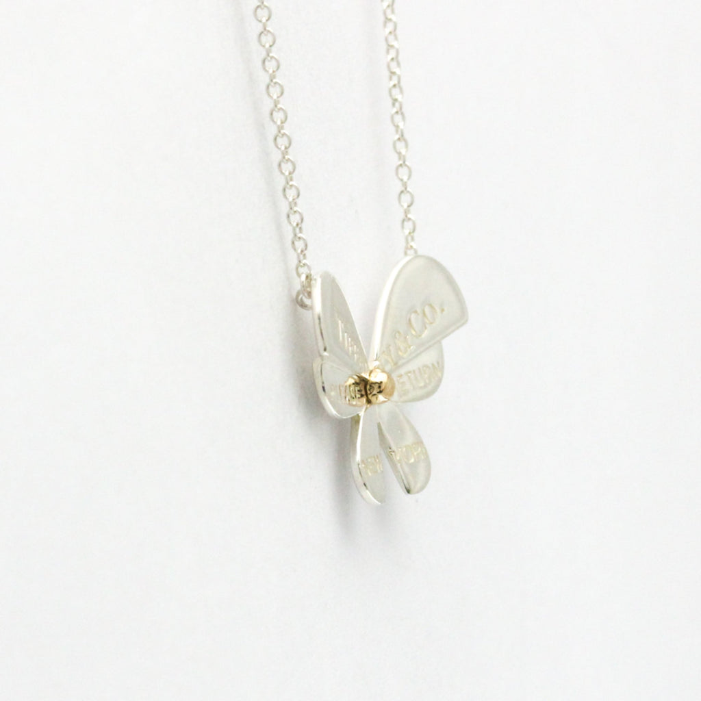 Butterfly Pendant Necklace Sterling Silver