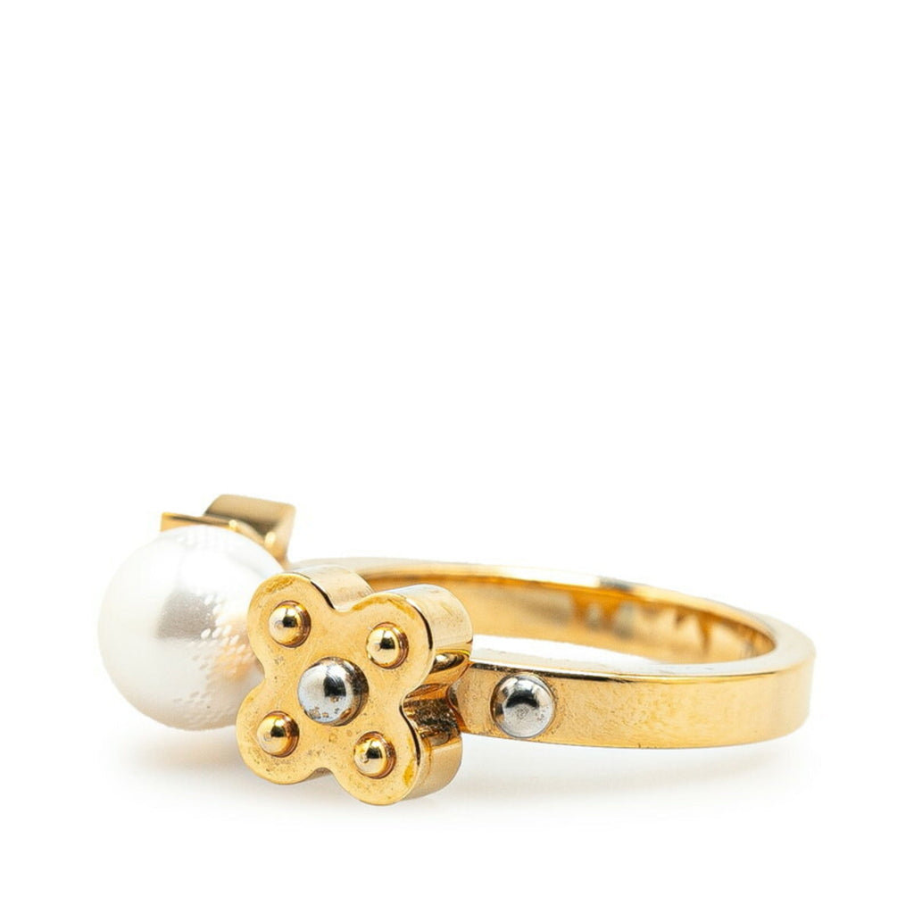 Ring Metal Gold with Pearl