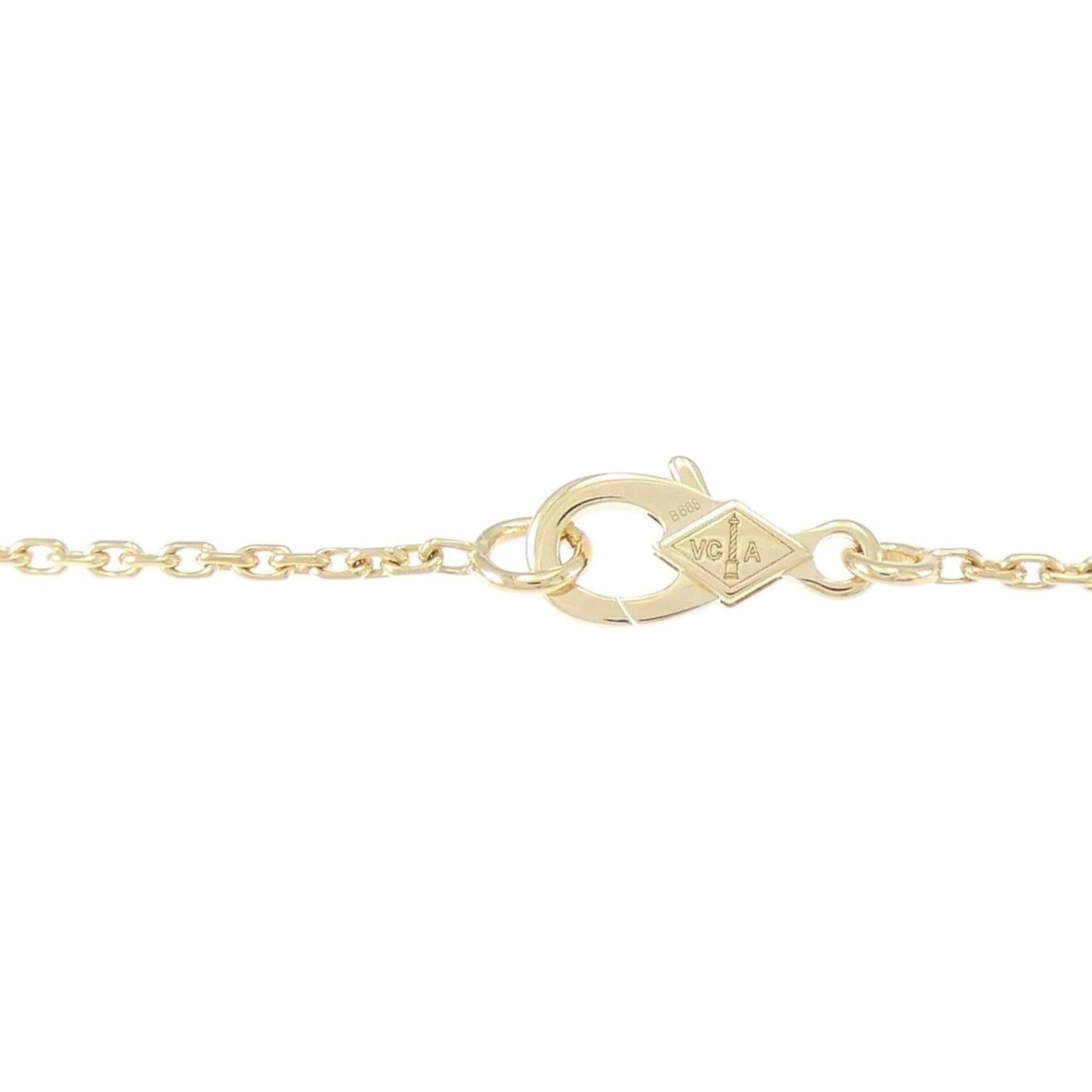 Vintage Alhambra Pendant Necklace 18K Yellow Gold