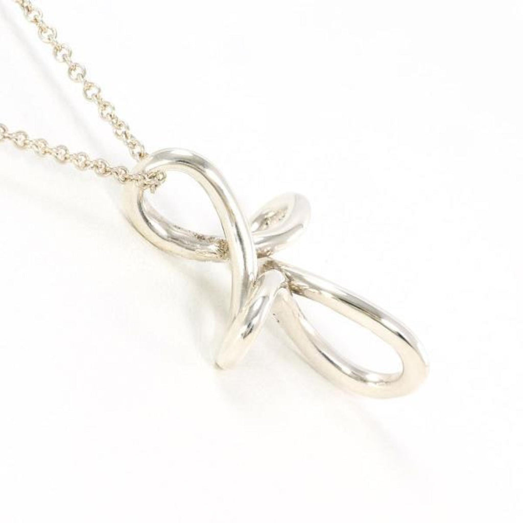 Open Cross Pendant Necklace Sterling Silver