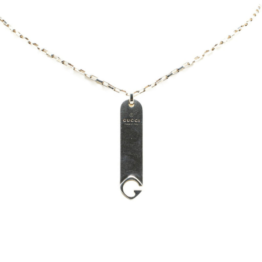 Plate Pendant Necklace Sterling Silver