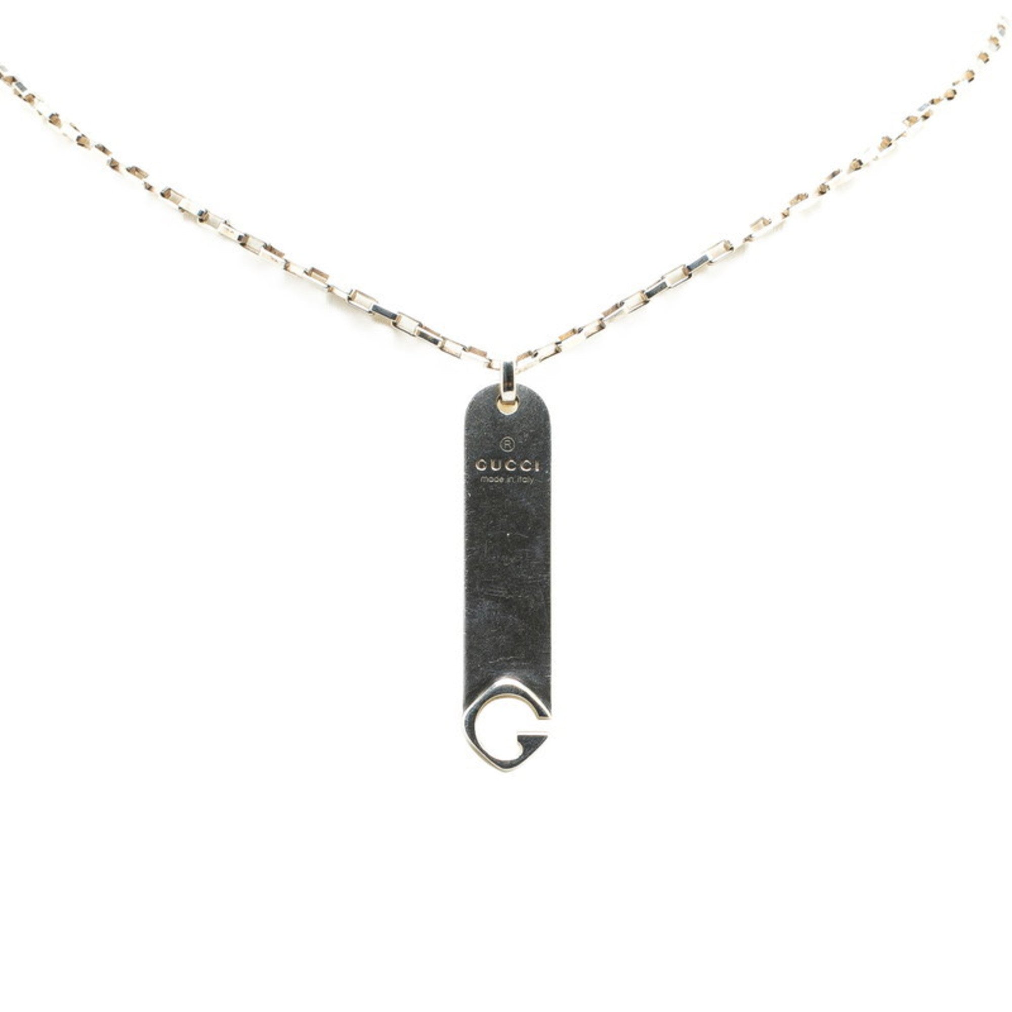 Plate Pendant Necklace Sterling Silver