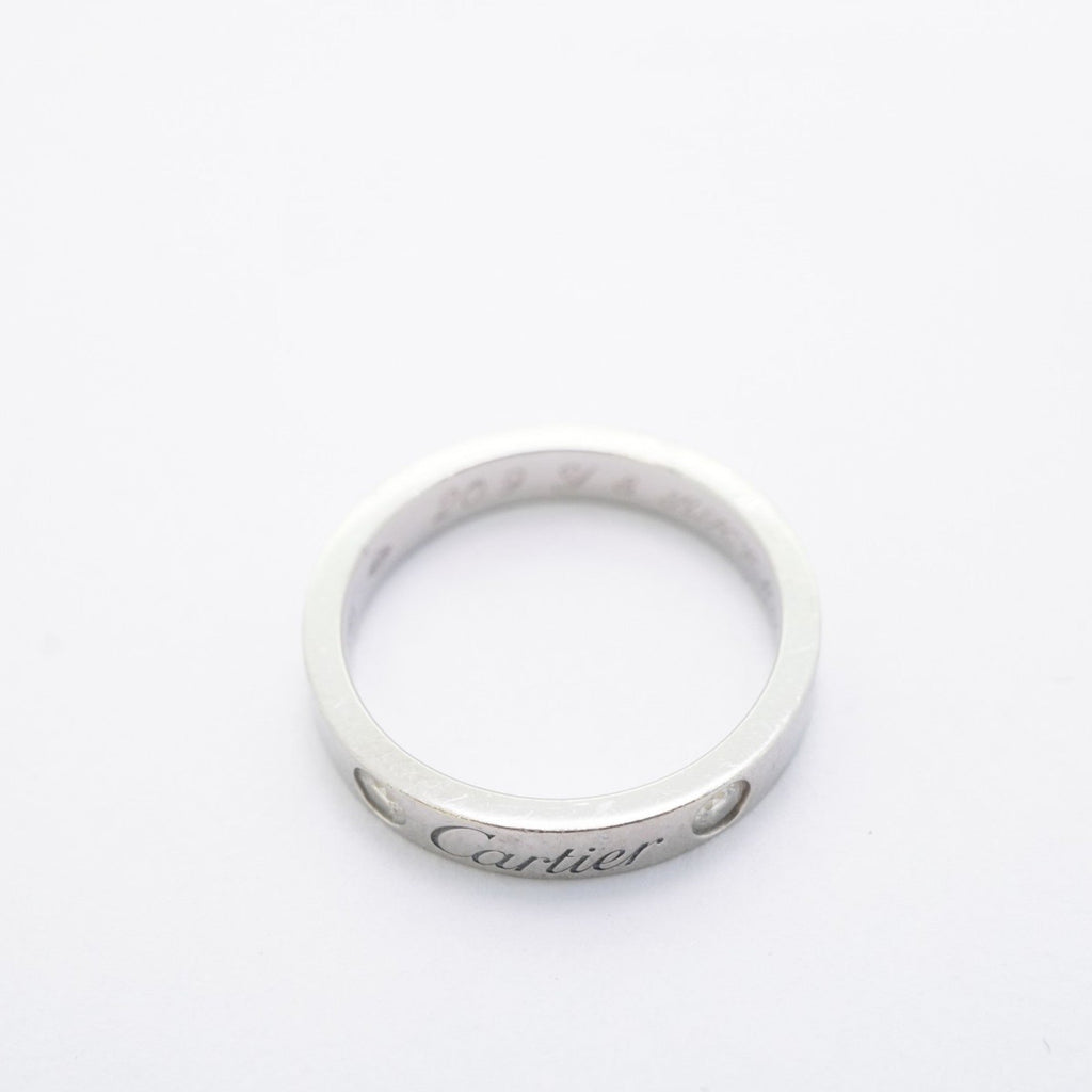 Engraved Ring Platinum with Diamond