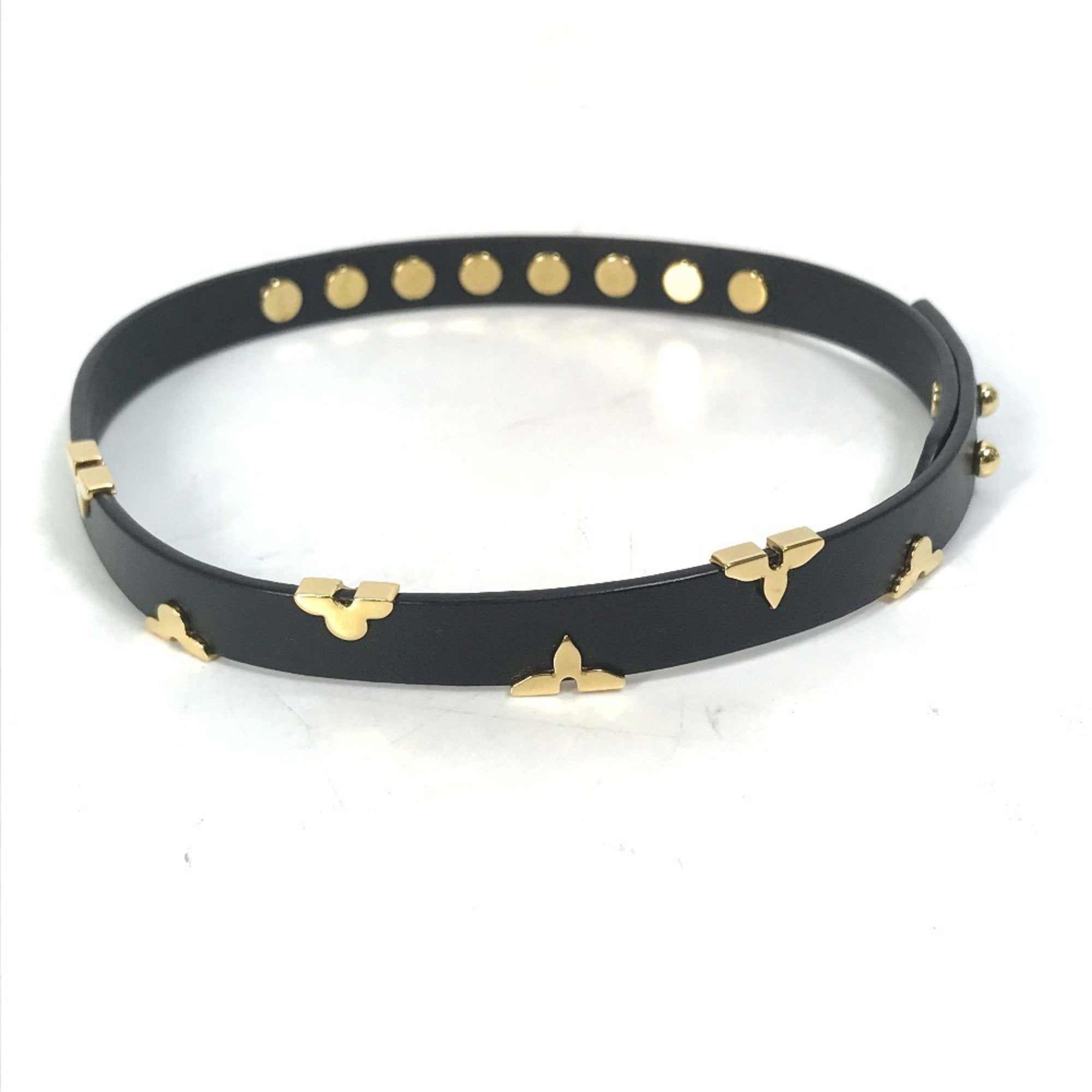 Monogram Bracelet Leather and Gold