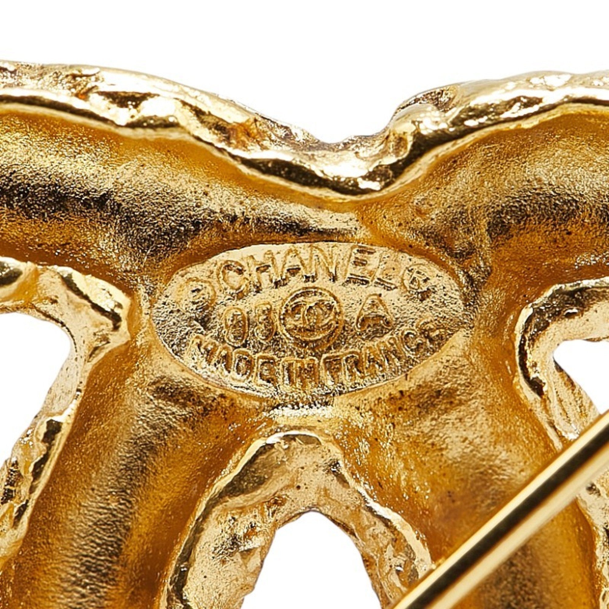 CC Logo Brooch Metal
