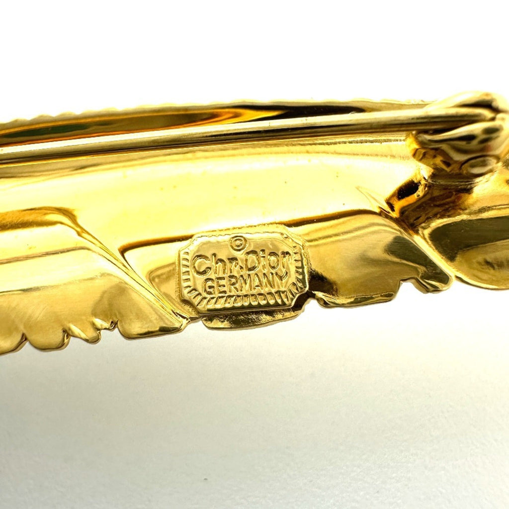 Feather Brooch Metal Gold