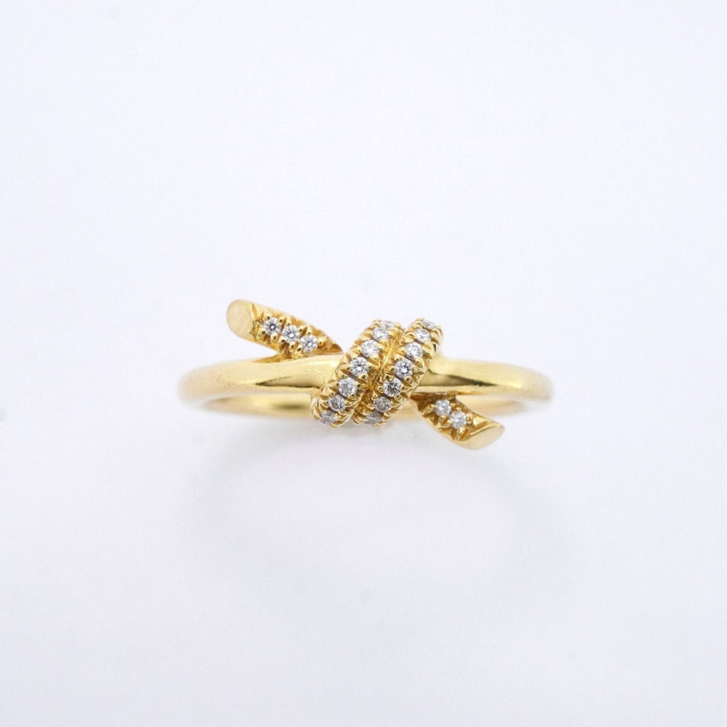Knot Ring 18K Yellow Gold with Diamond