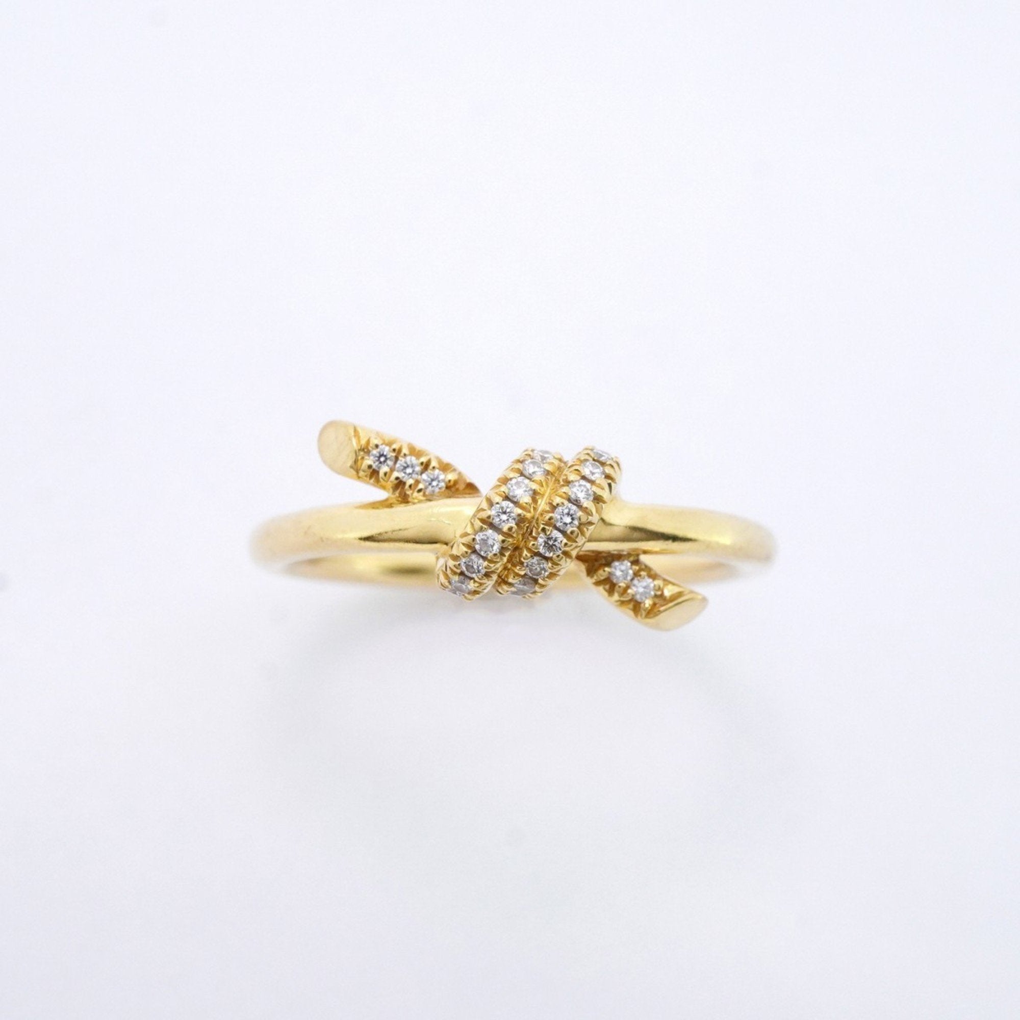 Knot Ring 18K Yellow Gold with Diamond