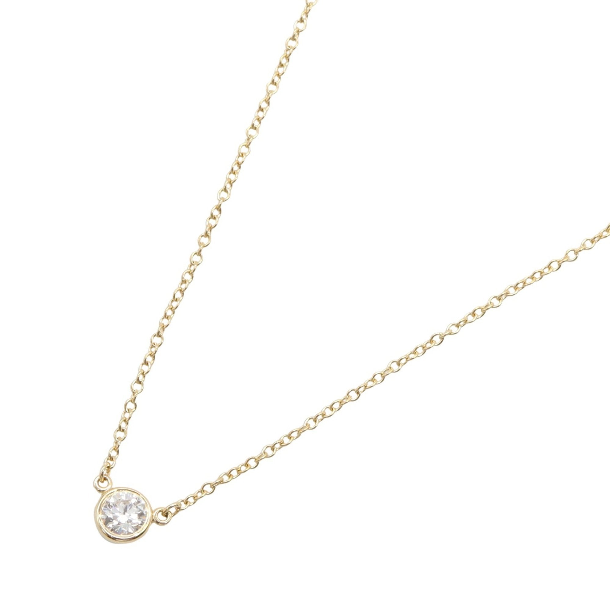 Elsa Peretti Diamonds By The Yard Pendant Necklace 18K Yellow Gold and Diamond