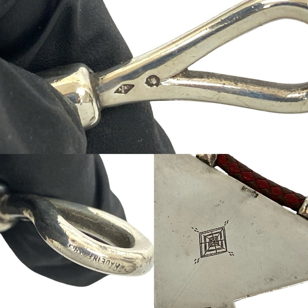 Pendant Necklace Leather and Sterling Silver