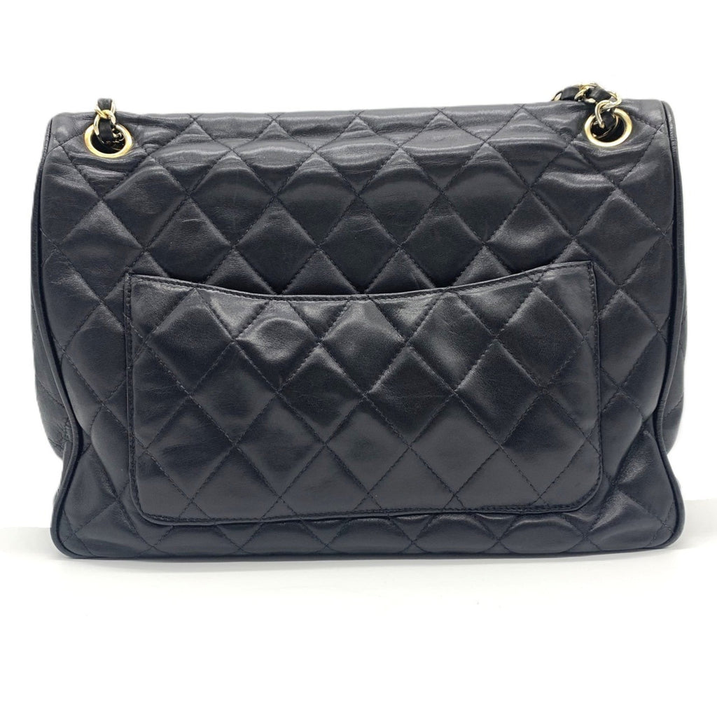 Vintage Full Flap Bag Quilted Lambskin Medium