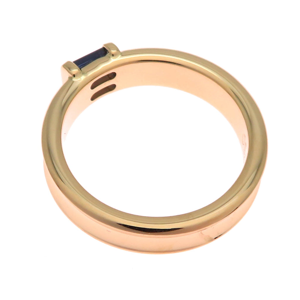 Stacking Ring 18K Yellow Gold with Sapphire