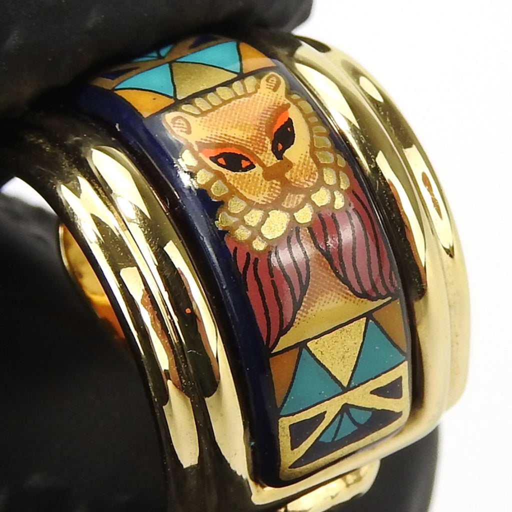 Clip-On Earrings Cloisonné and Enamel and Metal