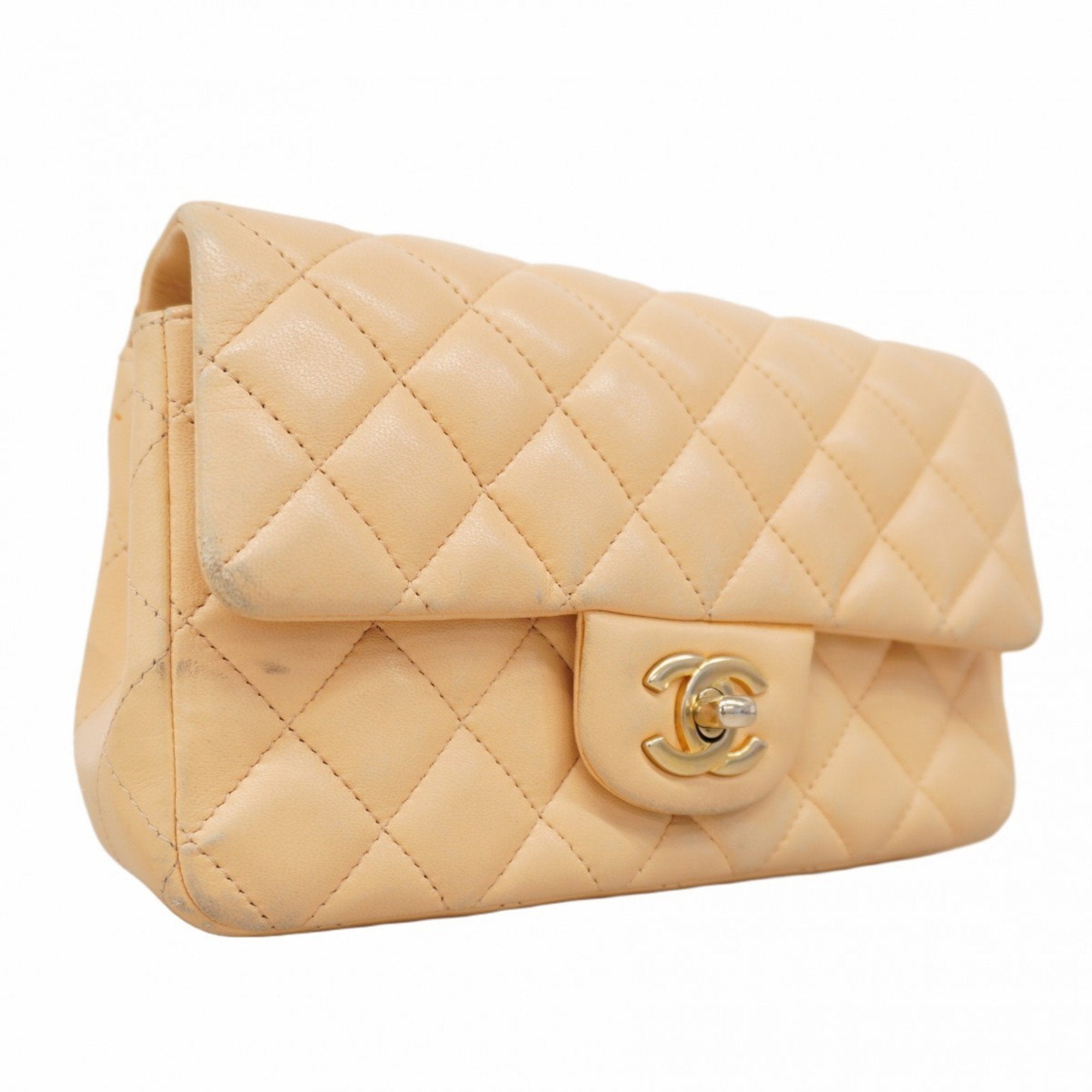 Classic Single Flap Bag Quilted Lambskin Mini