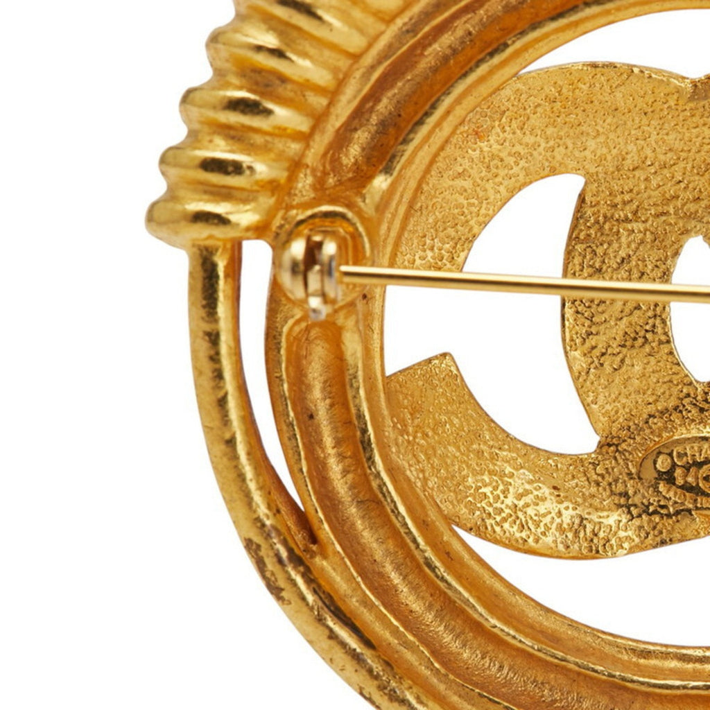 CC Logo Brooch Metal