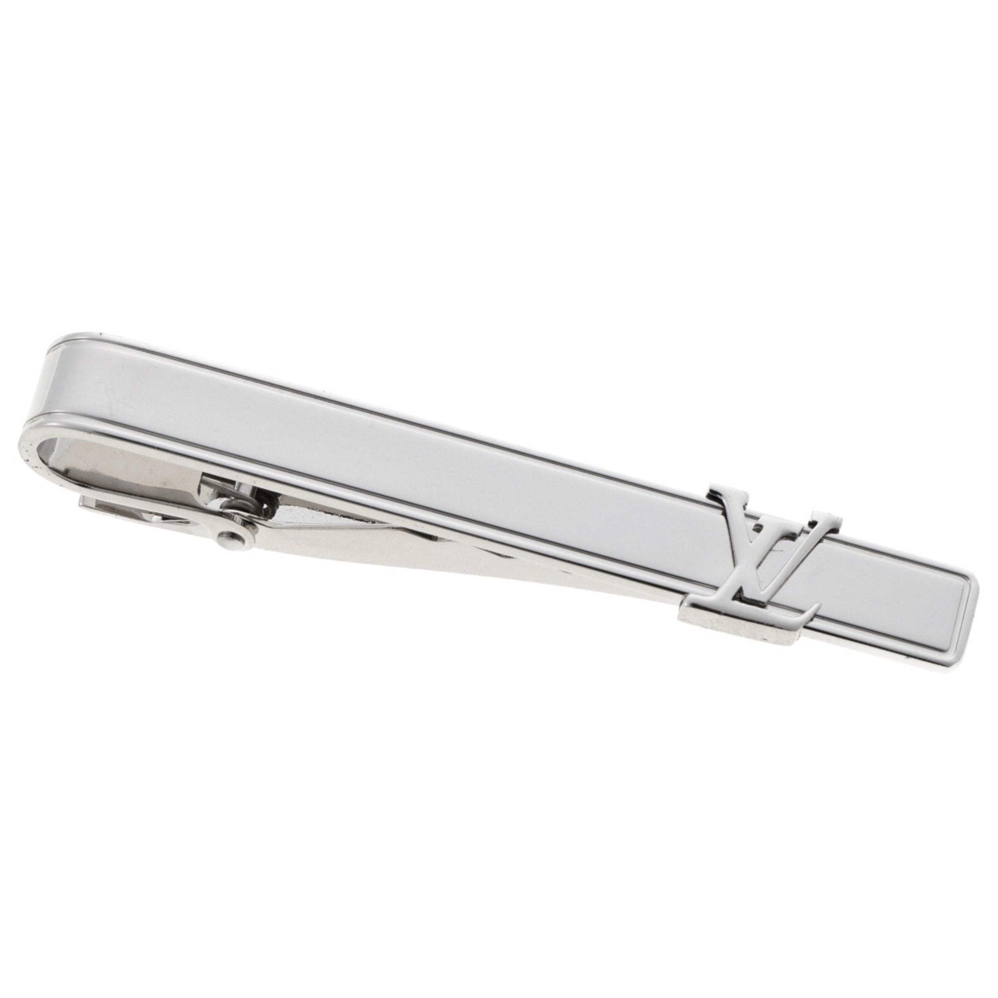 Pan Scravat Initial Tie Pin Metal Silver Brooch