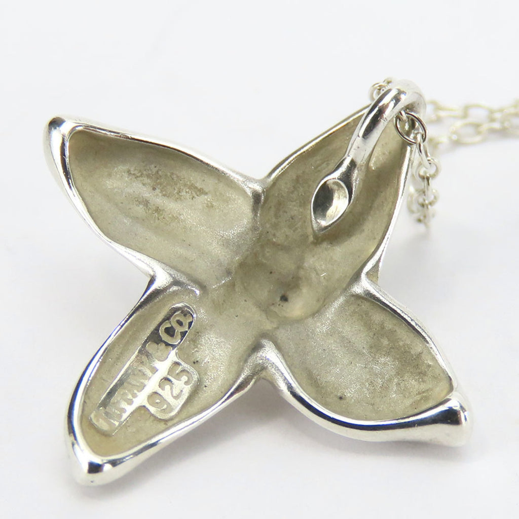 Poinsettia Pendant Necklace Sterling Silver