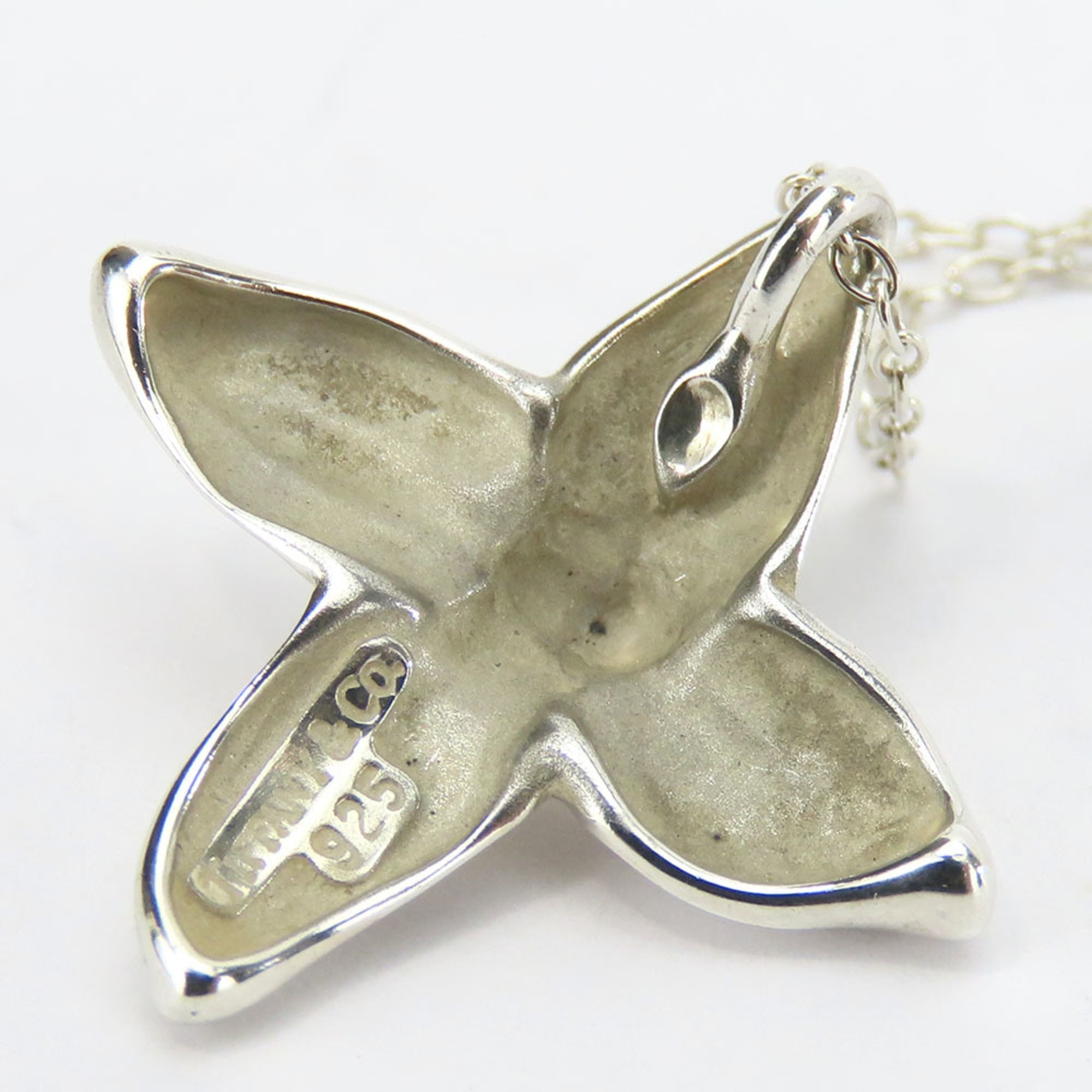 Poinsettia Pendant Necklace Sterling Silver